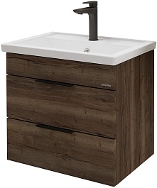 Grossman Тумба с раковиной Форта 60 подвесная дуб темный – фотография-1